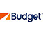 Logo with the word Budget in blue next to an orange geometric shape on a white background.