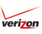 Verizon logo featuring the company name in lowercase black letters, with a stylized red checkmark extending over the z and o.